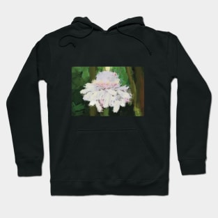 White Torch Ginger Print Hoodie